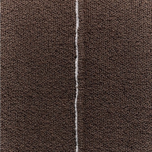 ZARA CONTRASTING PIPING CROP KNIT SWEATER - Picture 4 of 6